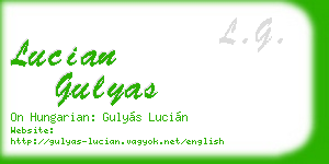 lucian gulyas business card
